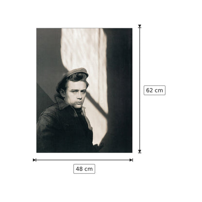 James Dean Indiana 1955 - STOCK - cm 48x62 - Pannello in MDF