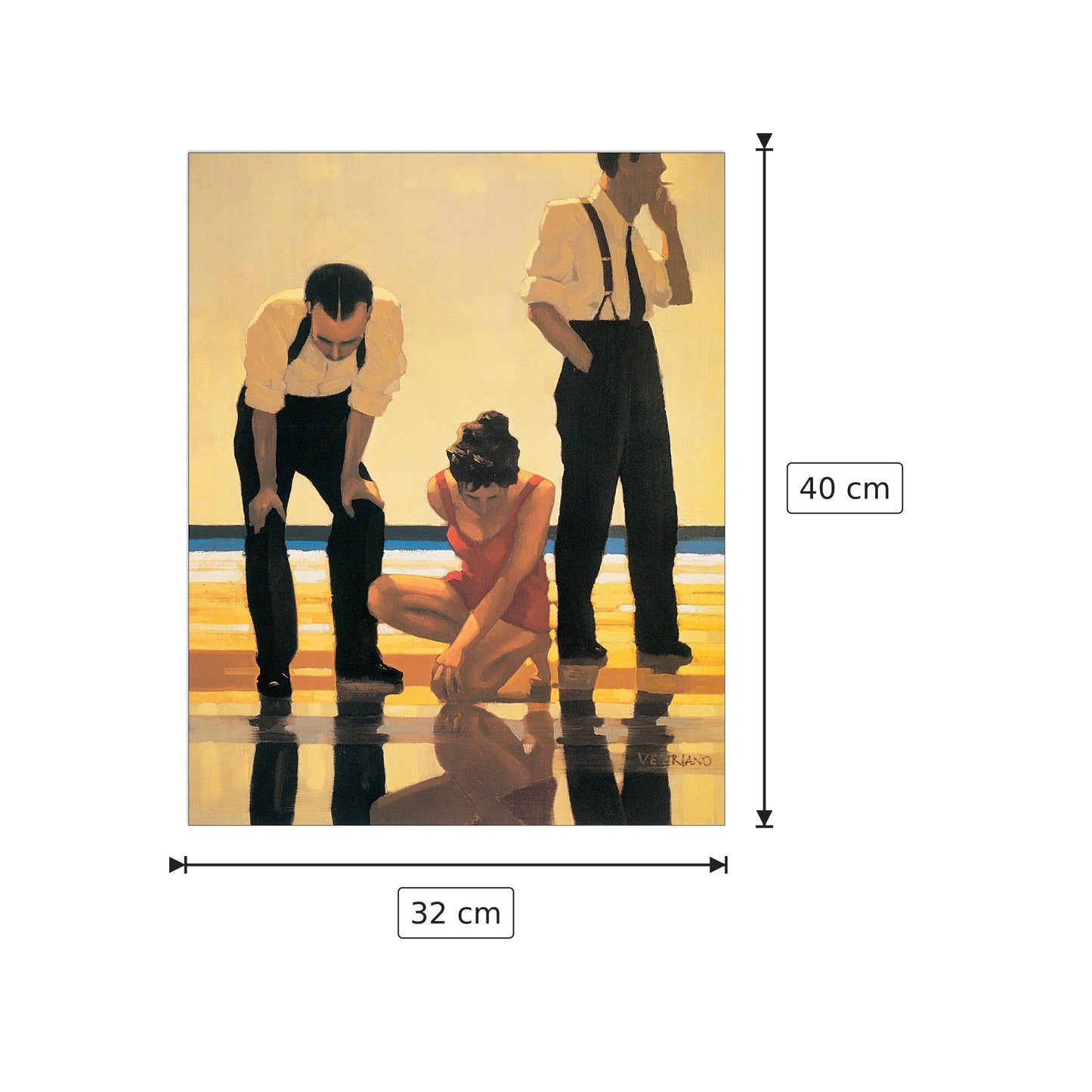 Narcissistic Bathers - VETTRIANO - cm 32x40 - Pannello in MDF