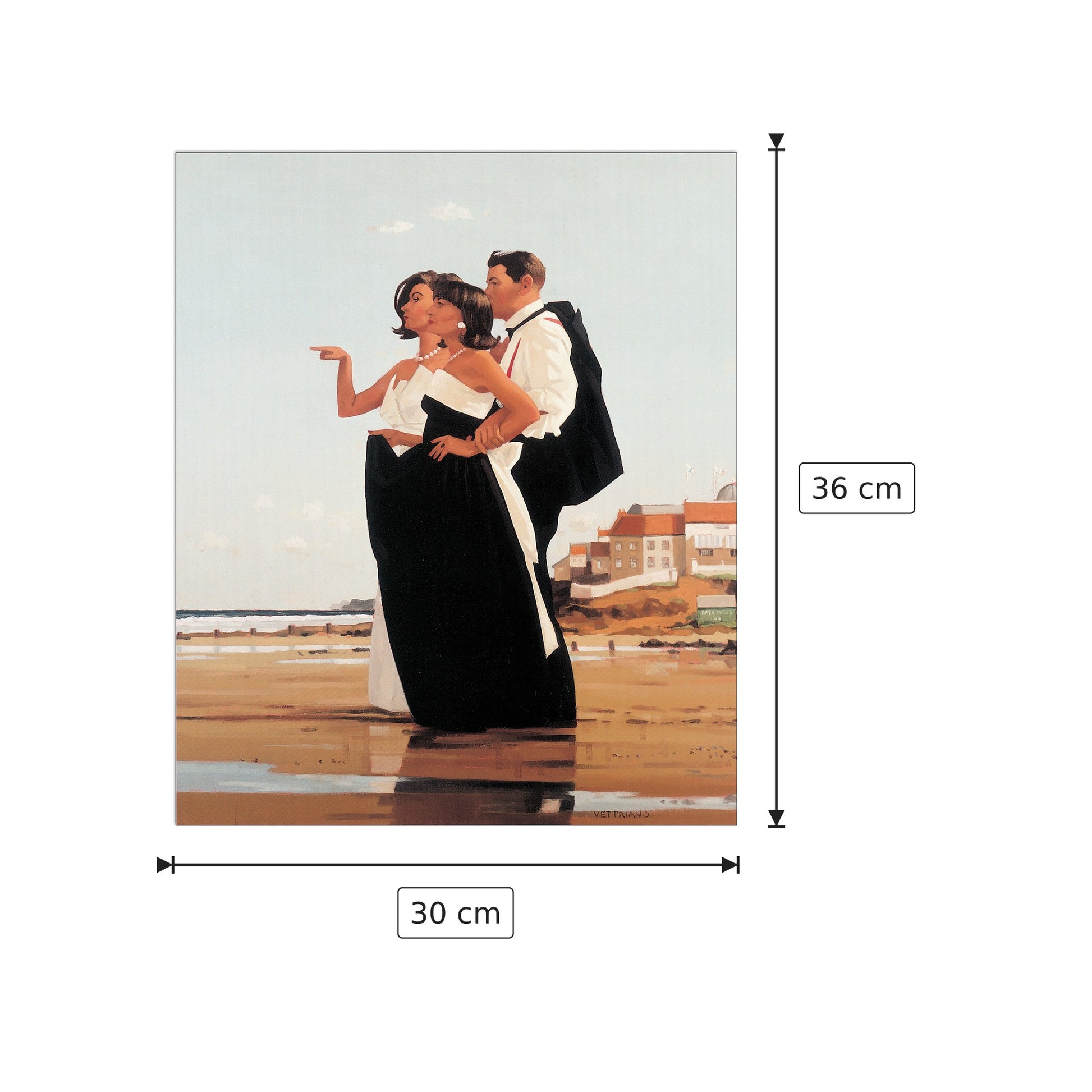 The Missing Man II - VETTRIANO - cm 30x36 - Pannello in MDF