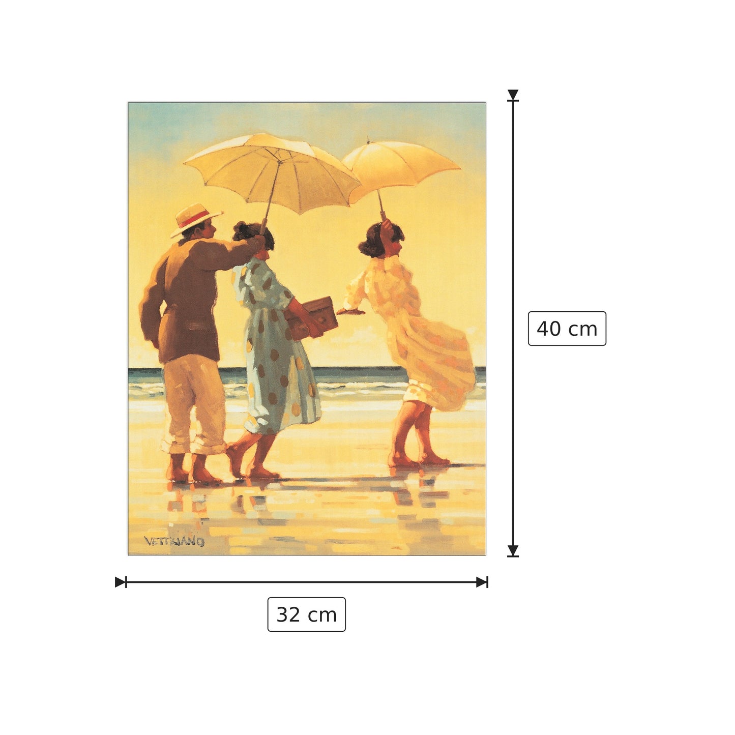 The Pic Nic Party - VETTRIANO - cm 32x40 - Pannello in MDF