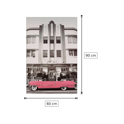 Pink Cadillac - CADILLAC - cm 60x90 - Pannello in MDF