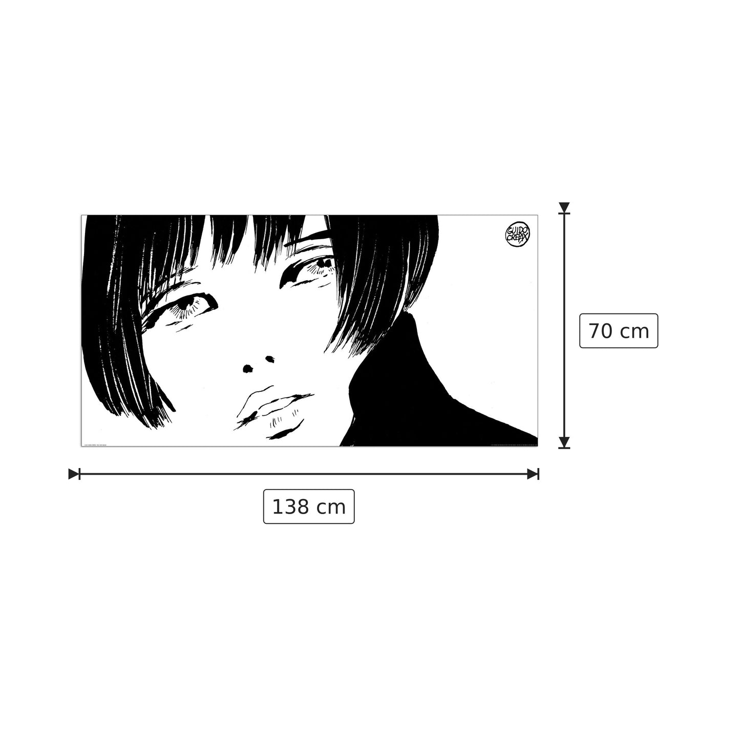 Valentina: Che Cosa C'è? - CREPAX - cm 138x70 - Pannello in MDF