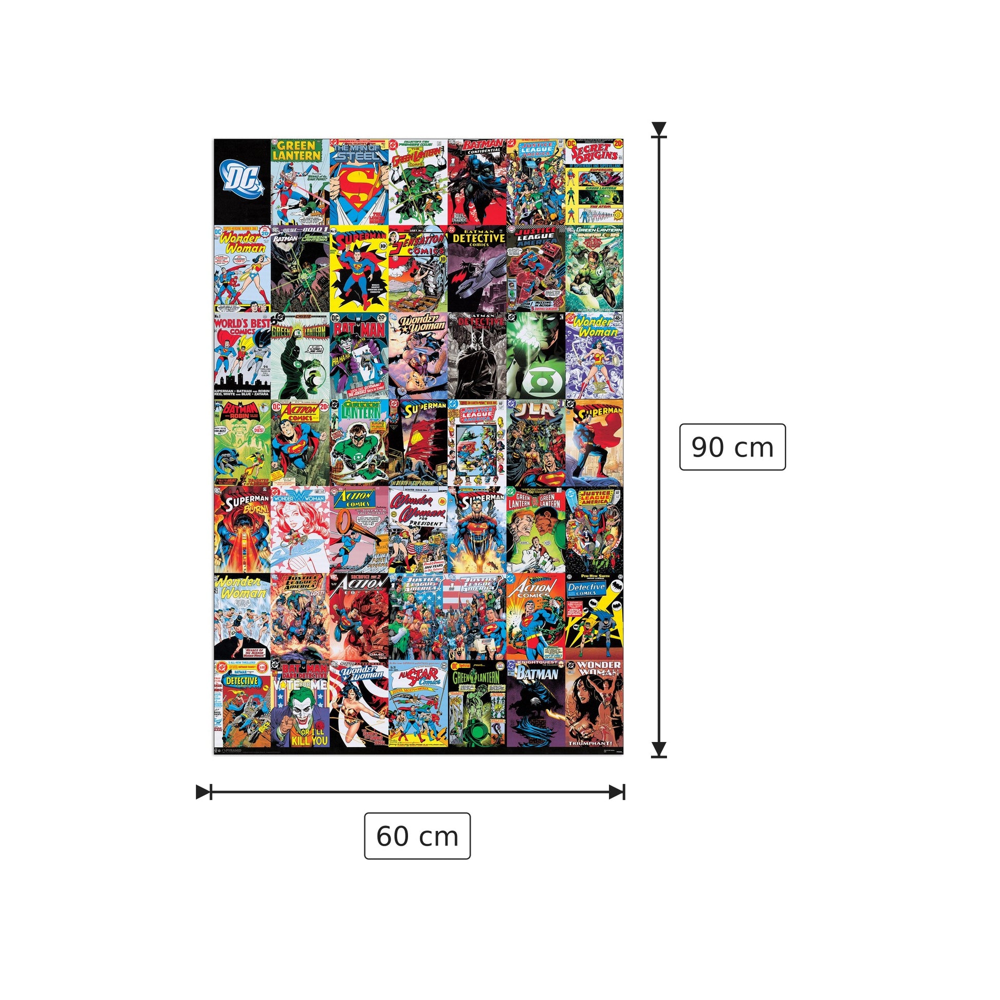 Montage - DC COMICS - cm 60x90 - Pannello in MDF
