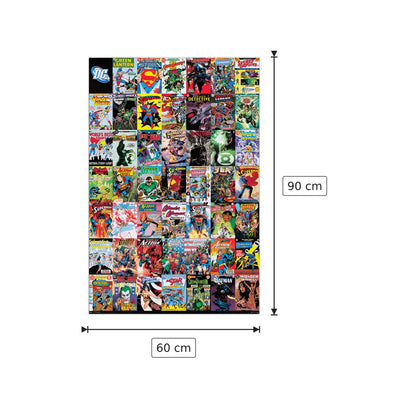 Montage - DC COMICS - cm 60x90 - Pannello in MDF