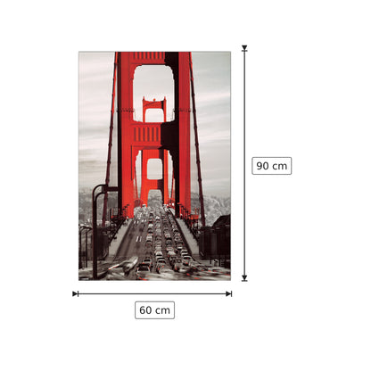 Golden Gate Bridge (San Francisco) - GOLDEN GATE - cm 60x90 - Pannello in MDF