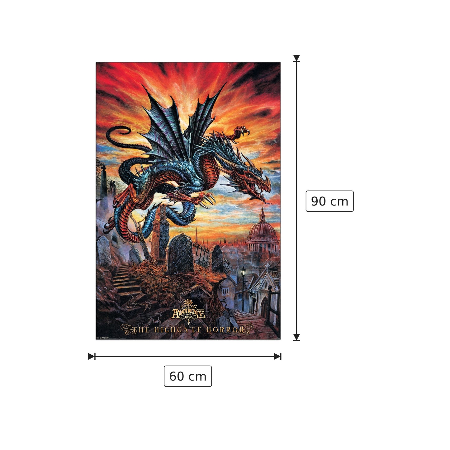 Alchemy Highgate Horror - ALCHEMY - cm 60x90 - Pannello in MDF