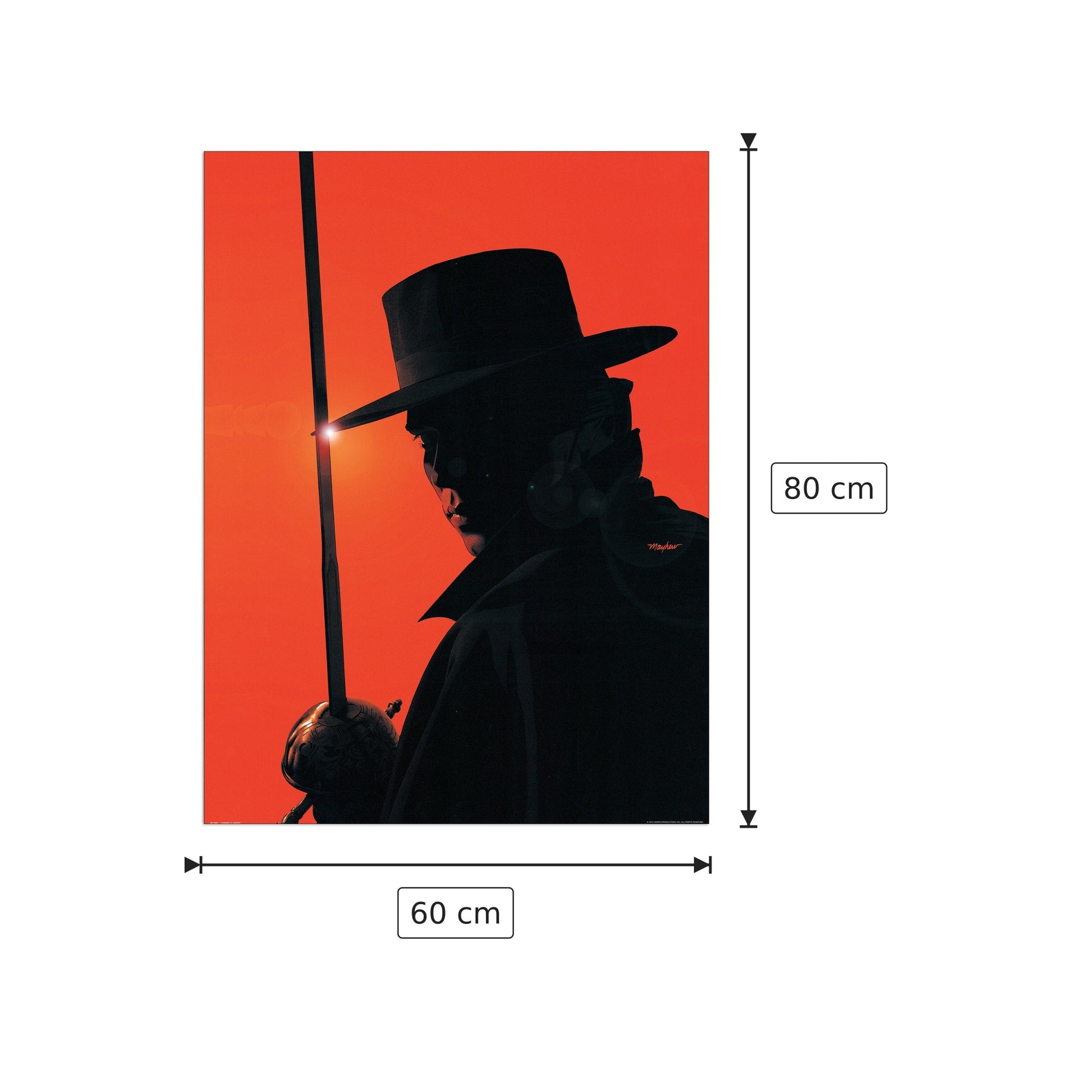 L Ombra Di Zorro - ANONYMOUS - cm 60x80 - Pannello in MDF