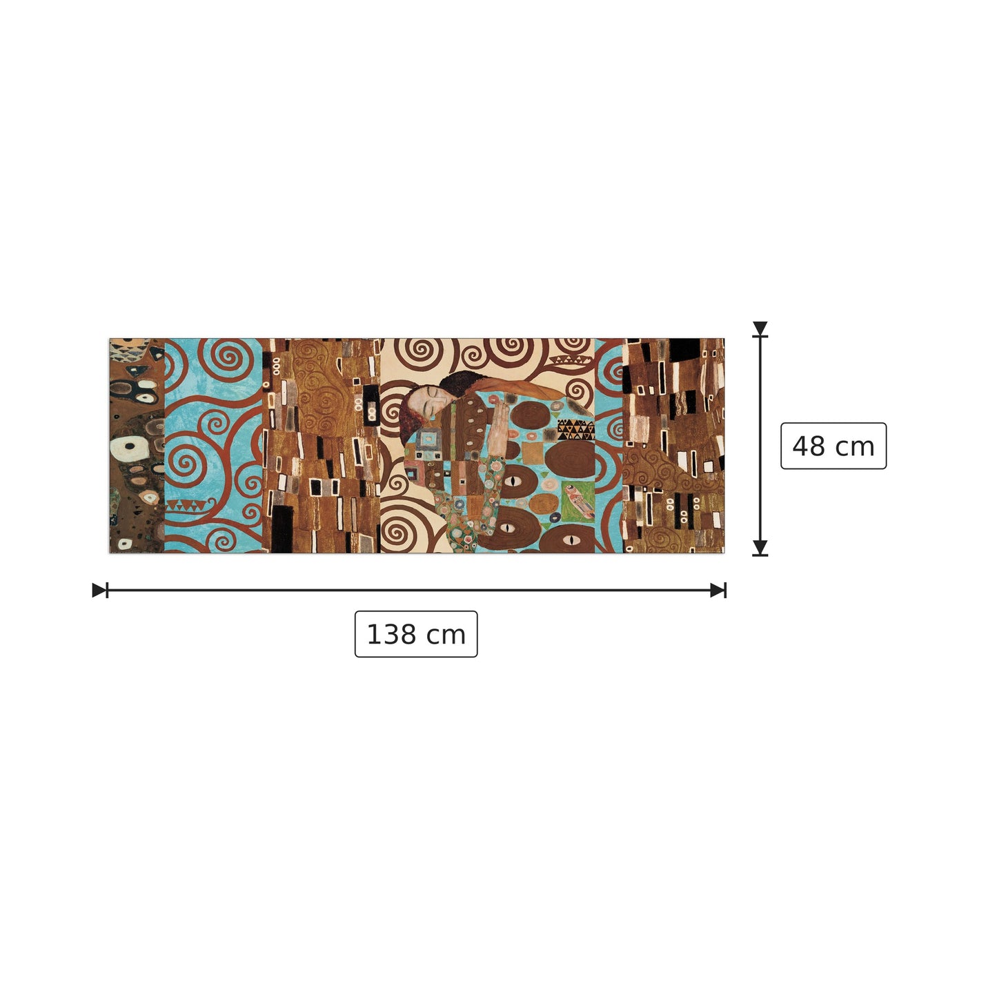 Klimt I 150° Anniversary (Fulfillment) - KLIMT - cm 138x48 - Pannello in MDF