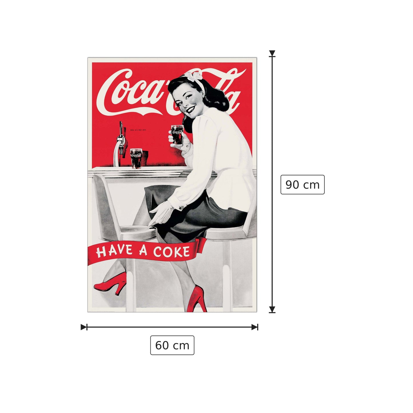 Coca-Cola, Have a Coke - ANONYMOUS - cm 60x90 - Pannello in MDF