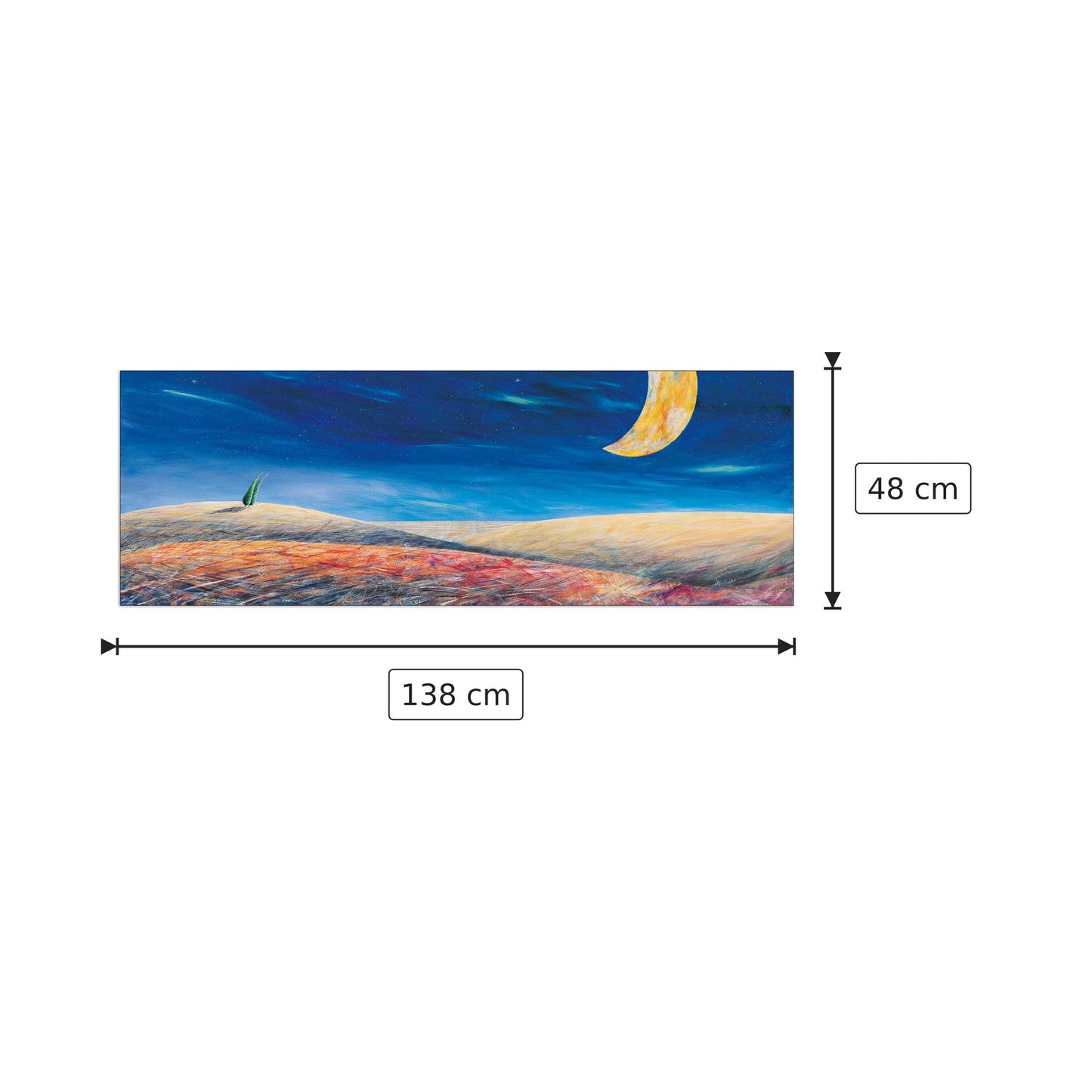 Orizzonti - LAROTONDA - cm 138x48 - Pannello in MDF