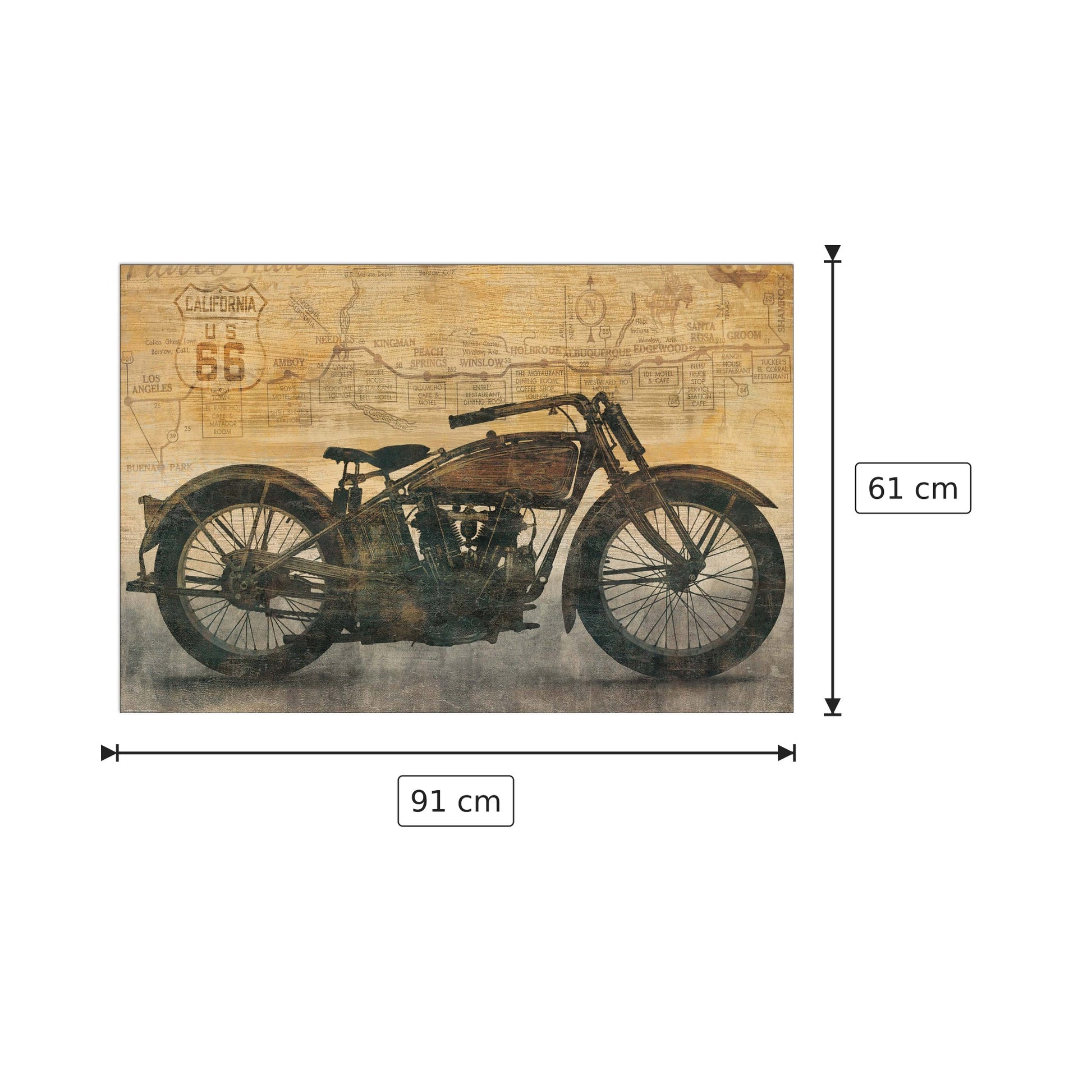 Ride - MATTHEWS - cm 91x61 - Pannello in MDF