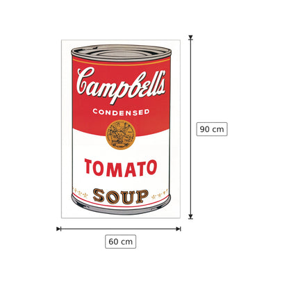 Campbell's Soup - WARHOL - cm 60x90 - Pannello in MDF