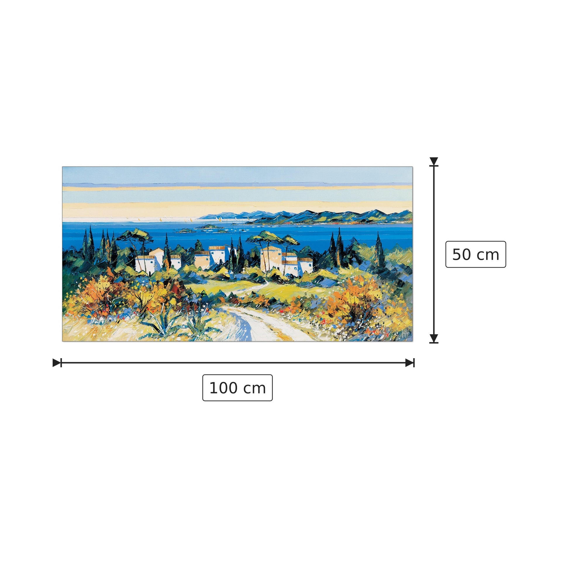 En Chemin - KERFILY - cm 100x50 - Pannello in MDF