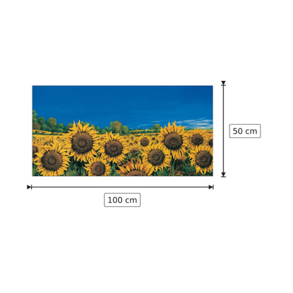 Campo Di Girasoli - MARZARI - cm 100x50 - Pannello in MDF