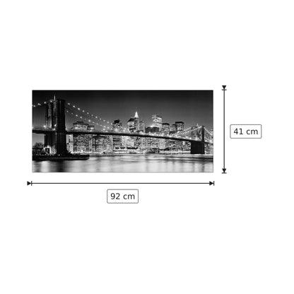 Brooklin Bridge 2007 - SILBERMAN - cm 92x41 - Pannello in MDF