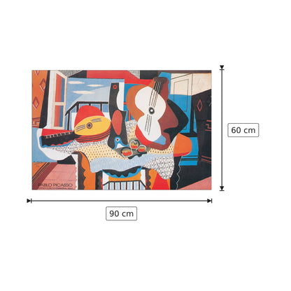 Mandolino E Chitarra, 1924 - PICASSO - cm 90x60 - Pannello in MDF