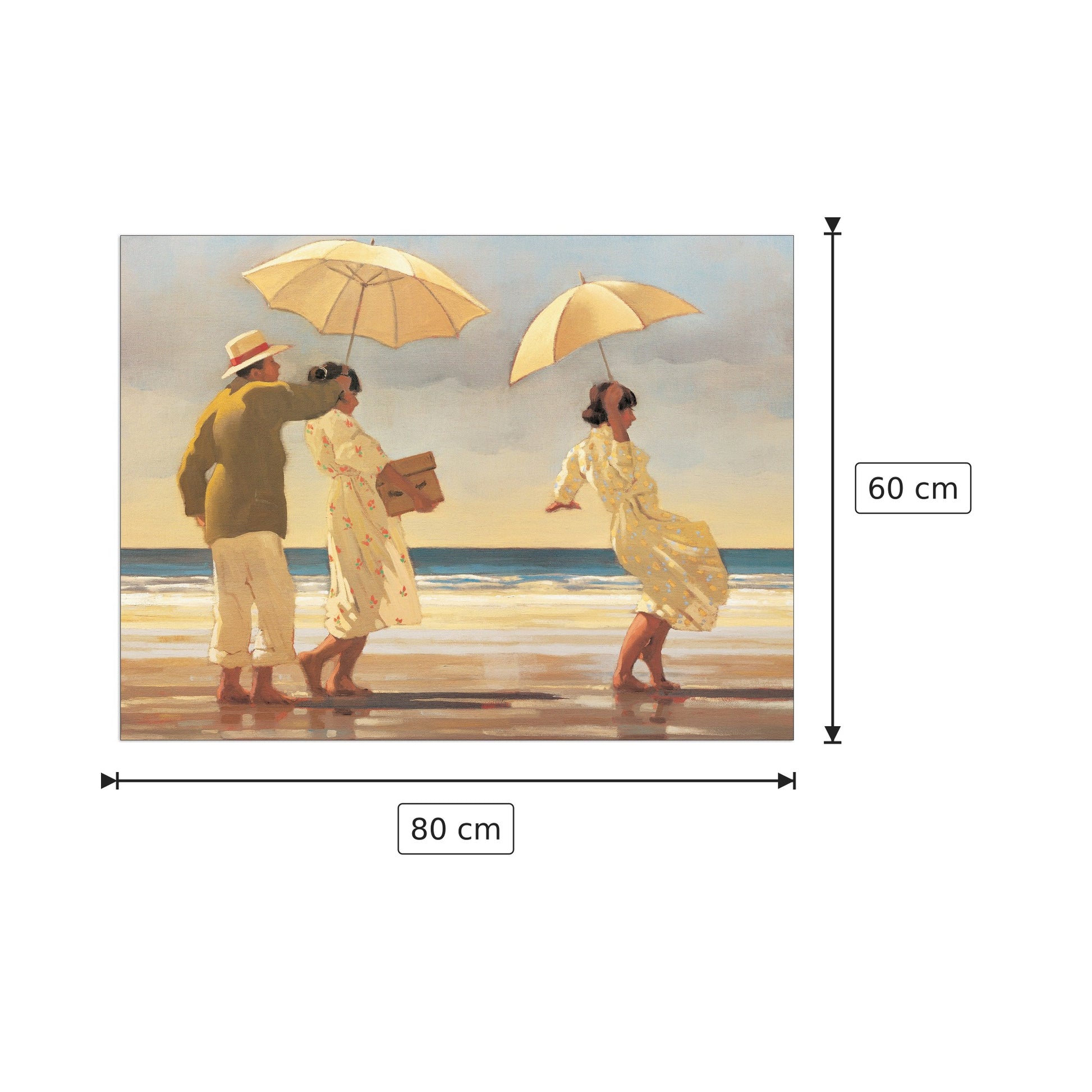 The Picnic Party - VETTRIANO - cm 80x60 - Pannello in MDF