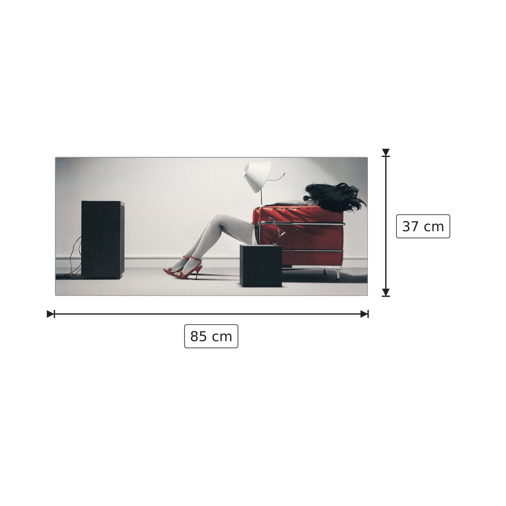 Away Girl - BLOWN - cm 85x37 - Pannello in MDF