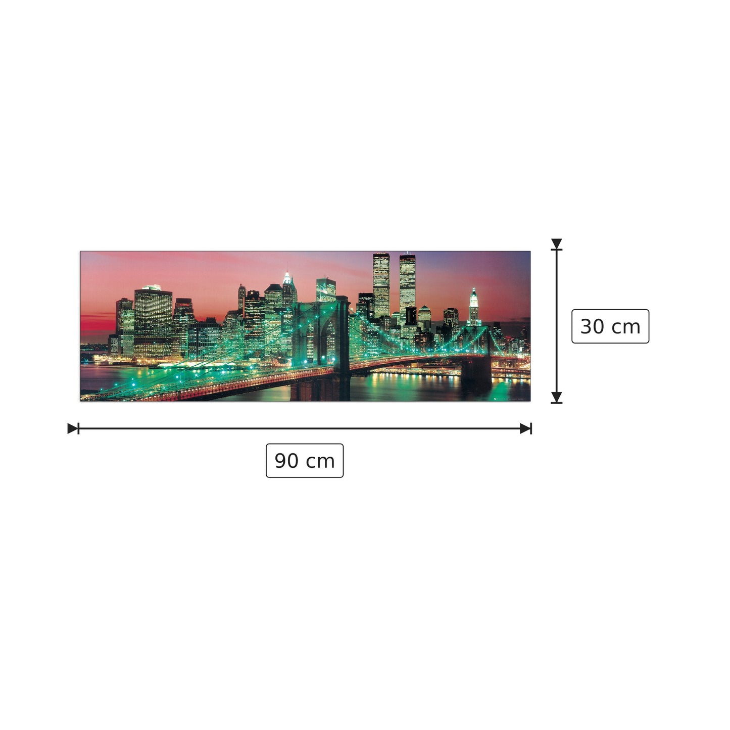 Manhattan Colour - NULL - cm 90x30 - Pannello in MDF