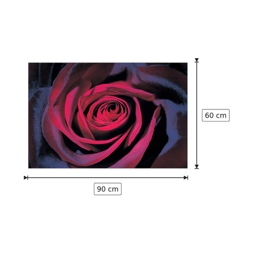 Purple Rose - DARK - cm 90x60 - Pannello in MDF