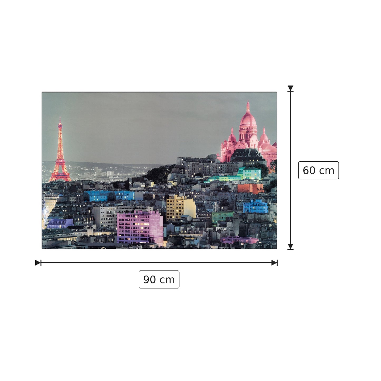 Paris, Colour Splash - NULL - cm 90x60 - Pannello in MDF
