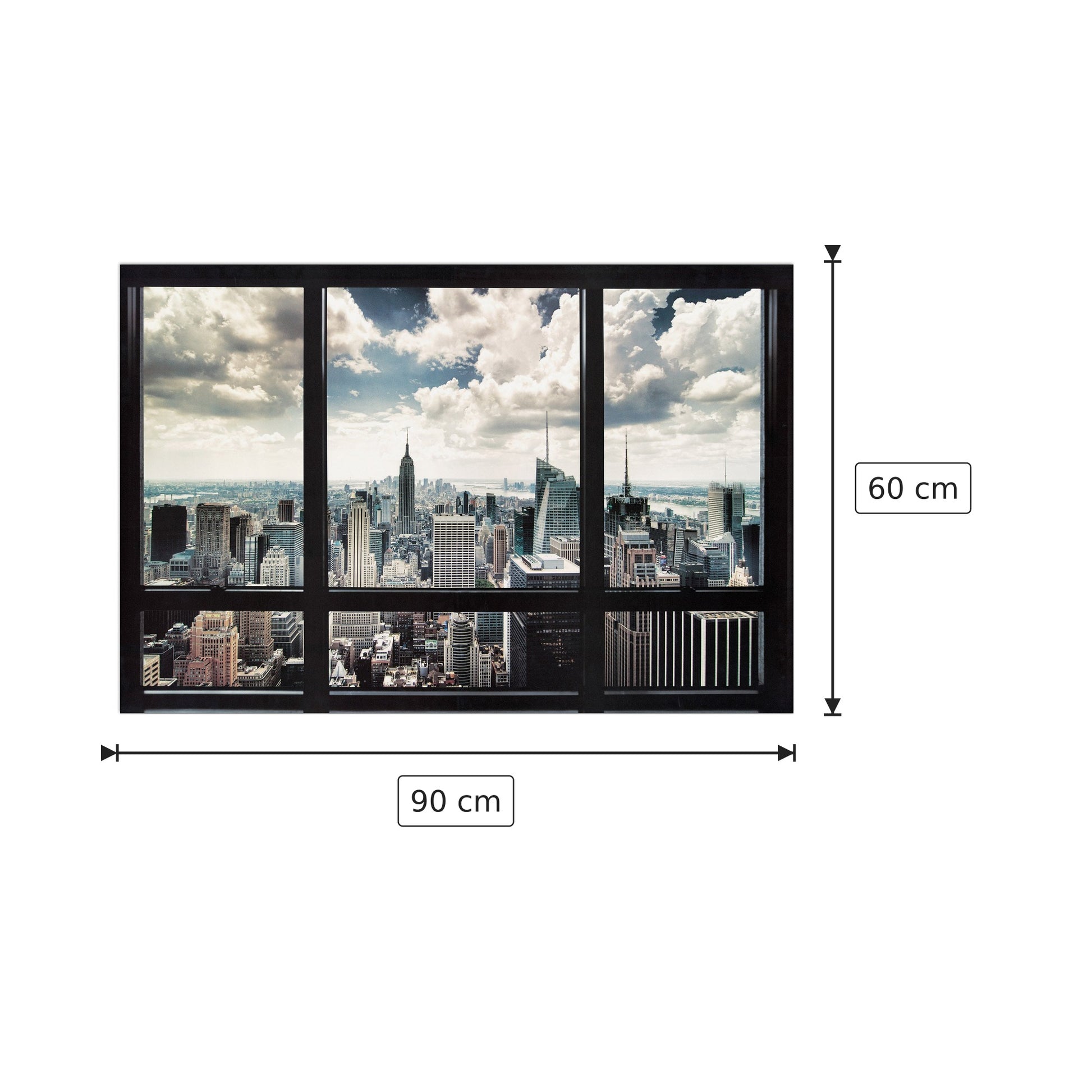 New York Window - NULL - cm 90x60 - Pannello in MDF