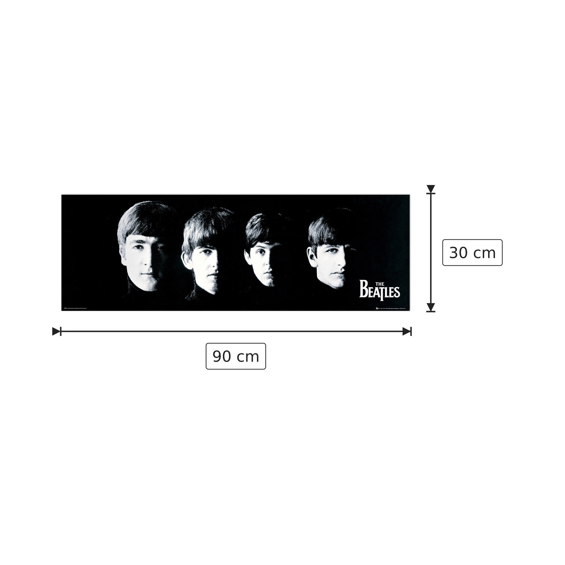 With the Beatles - NULL - cm 90x30 - Pannello in MDF