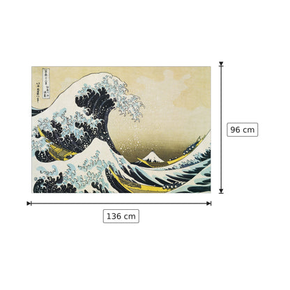 L'onda - HOKUSAI - cm 136x96 - Pannello in MDF