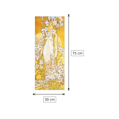 Lily - MUCHA - cm 30x75 - Pannello in MDF