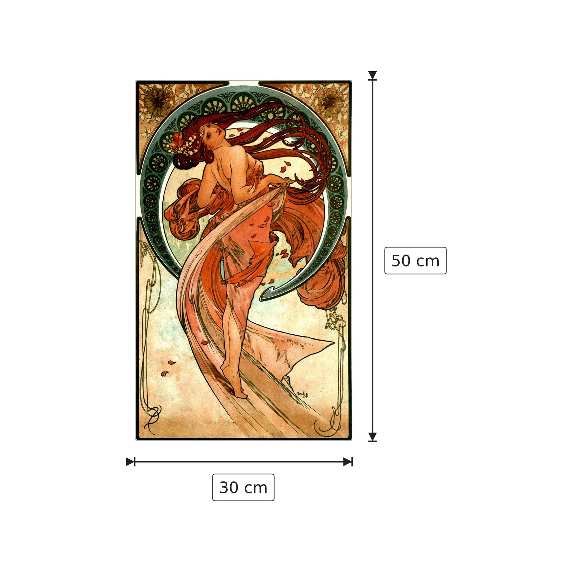 Dance - MUCHA - cm 30x50 - Pannello in MDF