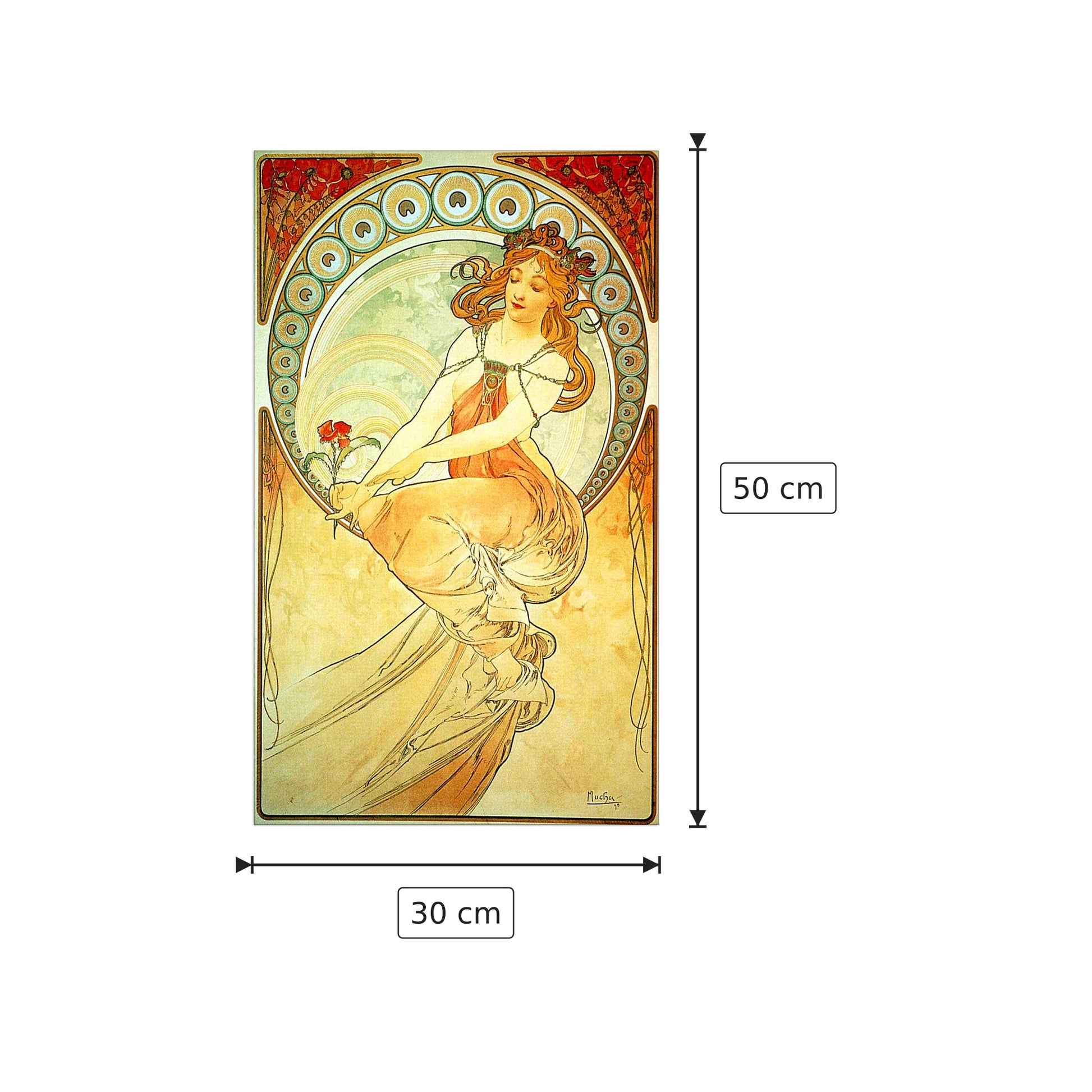 Painting - MUCHA - cm 30x50 - Pannello in MDF