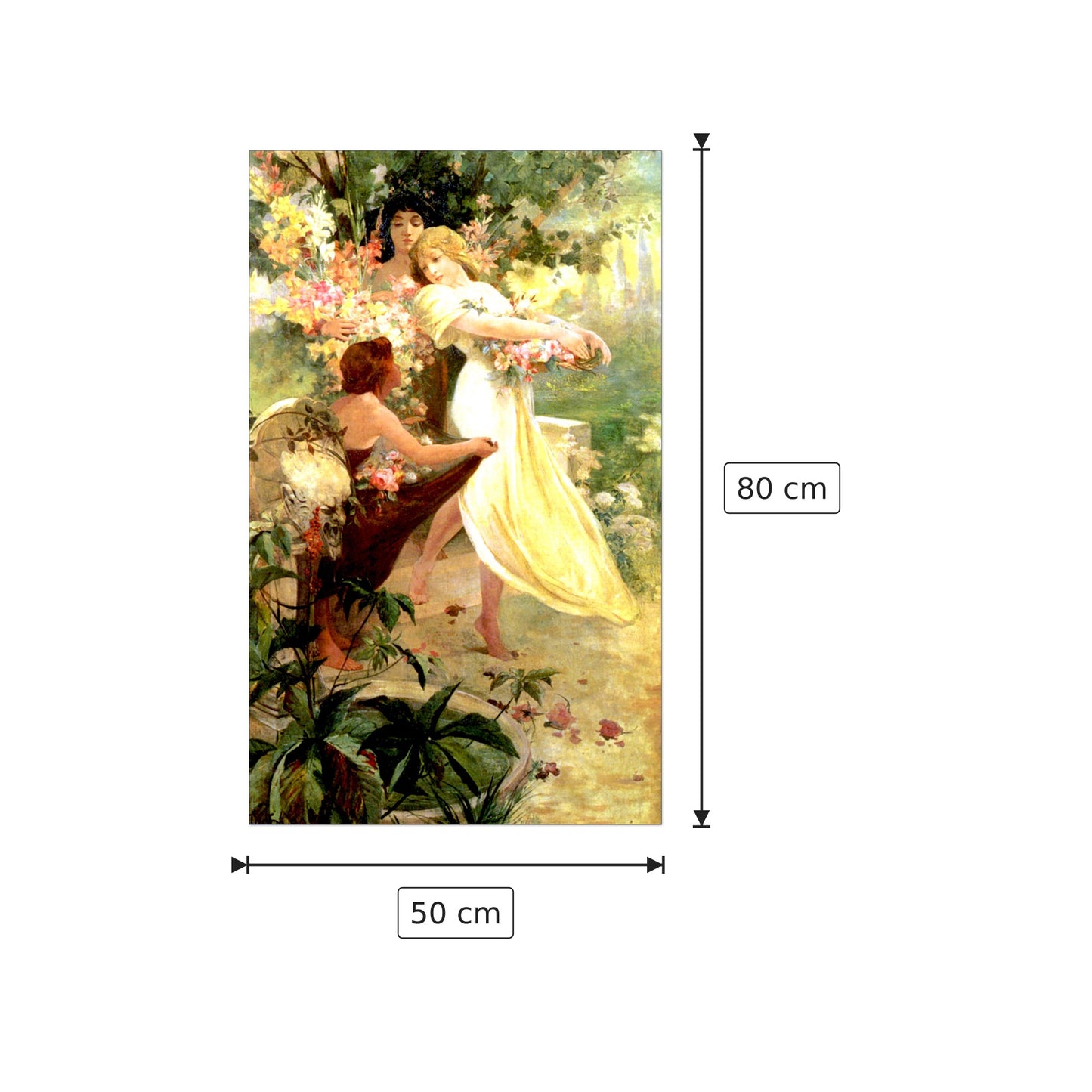 Spirit Of Spring - MUCHA - cm 50x80 - Pannello in MDF