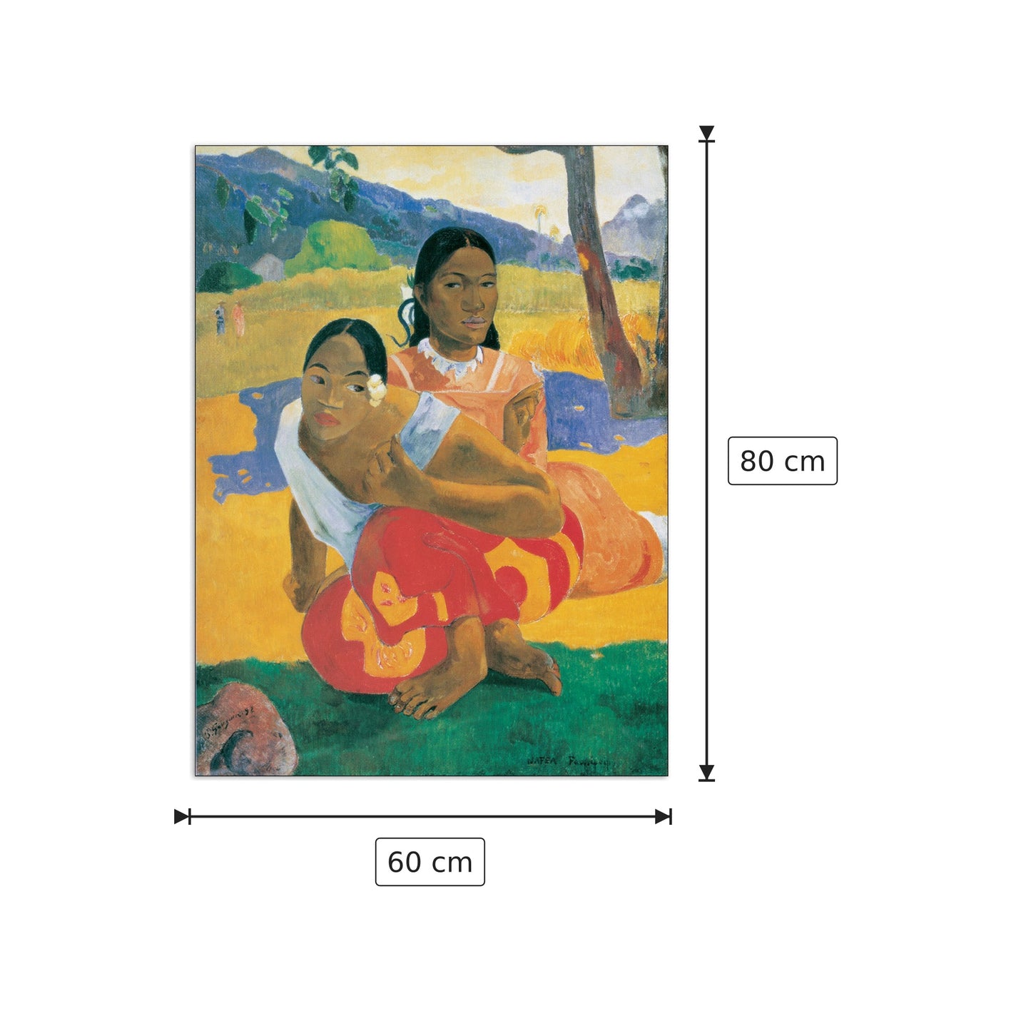 When Will You Marry? - GAUGUIN - cm 60x80 - Pannello in MDF