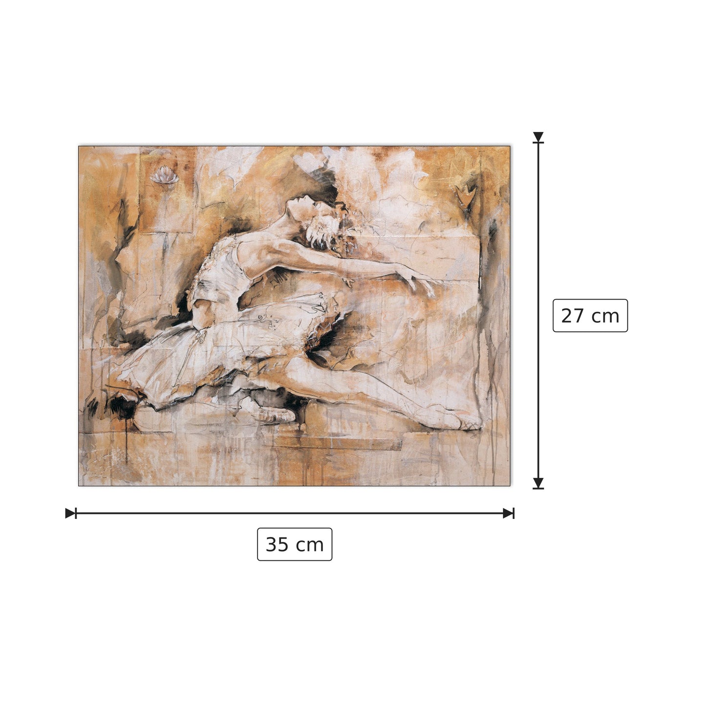 Swan Lake - GOTTFRIED - cm 35x27 - Pannello in MDF
