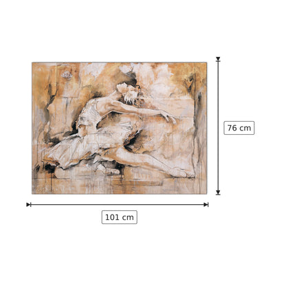 Swan Lake - GOTTFRIED - cm 101x76 - Pannello in MDF