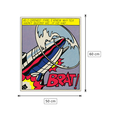 As I Opened Fire Panel 1 - LICHTENSTEIN - cm 50x60 - Pannello in MDF