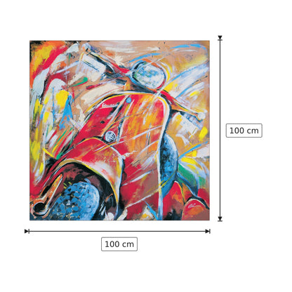 Vespa II - Colle - cm 100x100 - Pannello in MDF