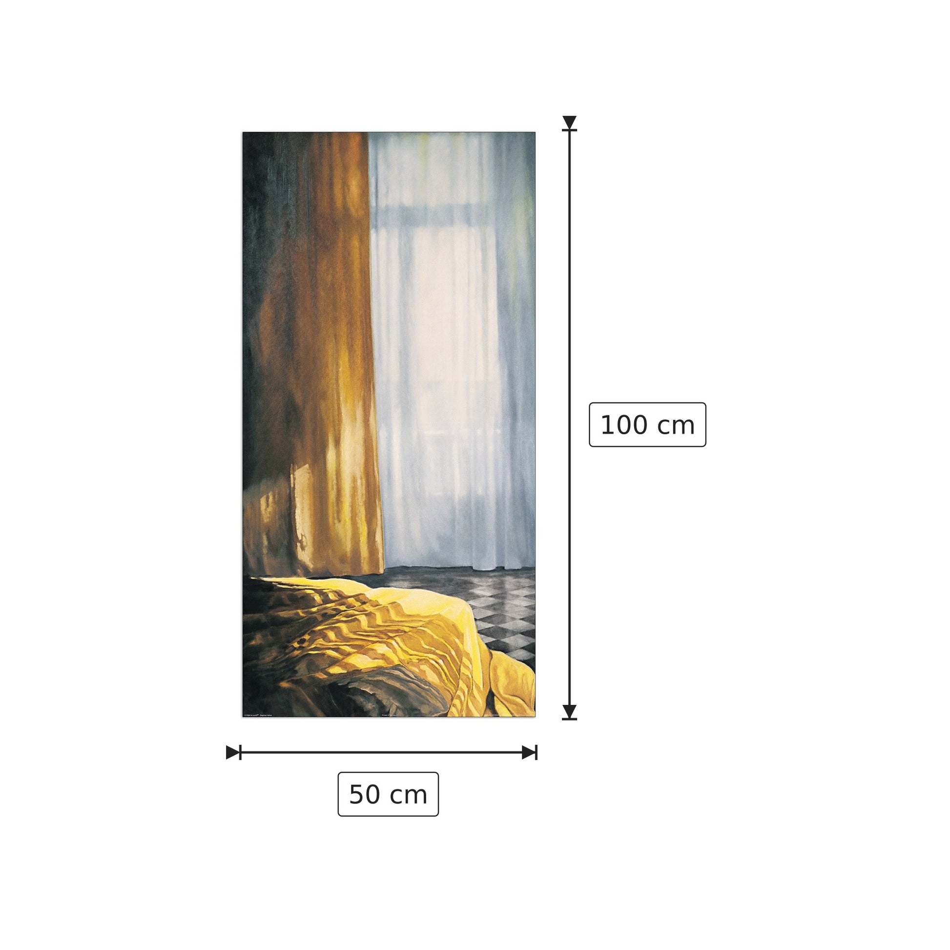 Interior mit Sonne und Meer I - Henning Von Gierke - cm 50x100 - Pannello in MDF