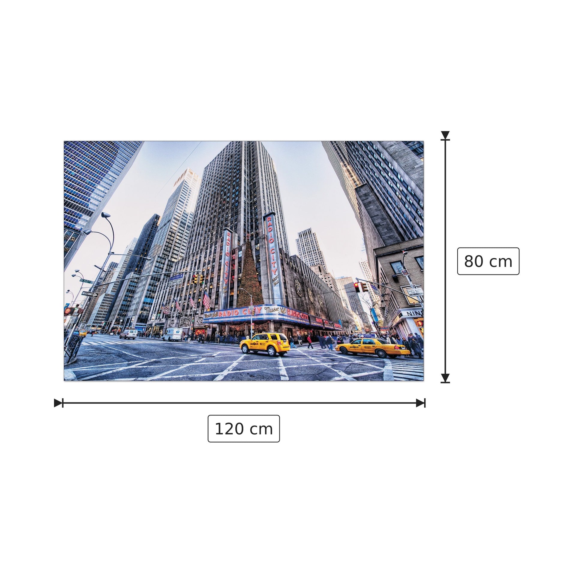Radio city music hall - Feldmann - cm 120x80 - Pannello in MDF