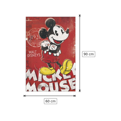 Mickey mouse unique since 1928 - cm 60x90 - Pannello in MDF