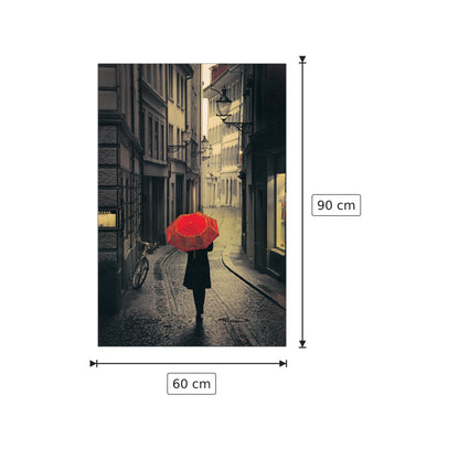 Red rain - Corso - cm 60x90 - Pannello in MDF