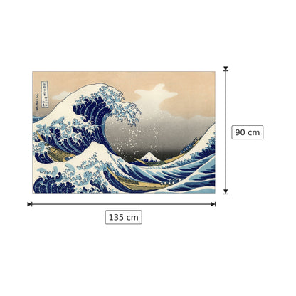 A big wave off Kanagawa - Hokusai Katsushika - cm 135x90 - Pannello in MDF