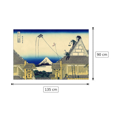 A sketch of the Mitsui shop - Hokusai Katsushika - cm 135x90 - Pannello in MDF