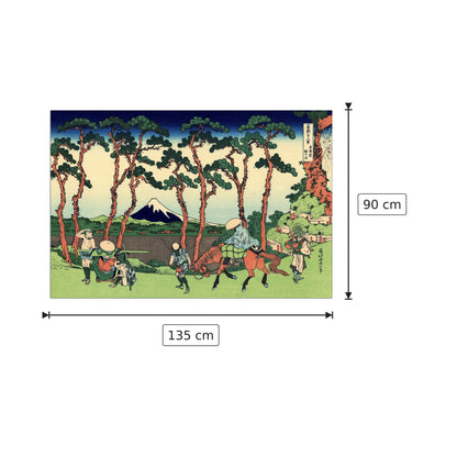 Hodogaya on the Tokaido - Hokusai Katsushika - cm 135x90 - Pannello in MDF
