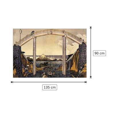 View of Mount Fuji - Hokusai Katsushika - cm 135x90 - Pannello in MDF