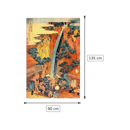 Waterfalls in all provinces [2] - Hokusai Katsushika - cm 90x135 - Pannello in MDF