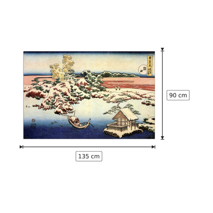 Winter landscape of Suda - Hokusai Katsushika - cm 135x90 - Pannello in MDF