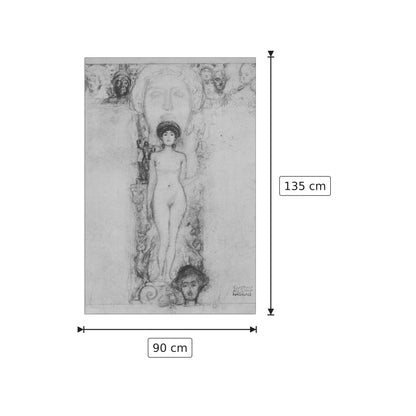 Allegory of Sculpture - Klimt Gustav - cm 90x135 - Pannello in MDF