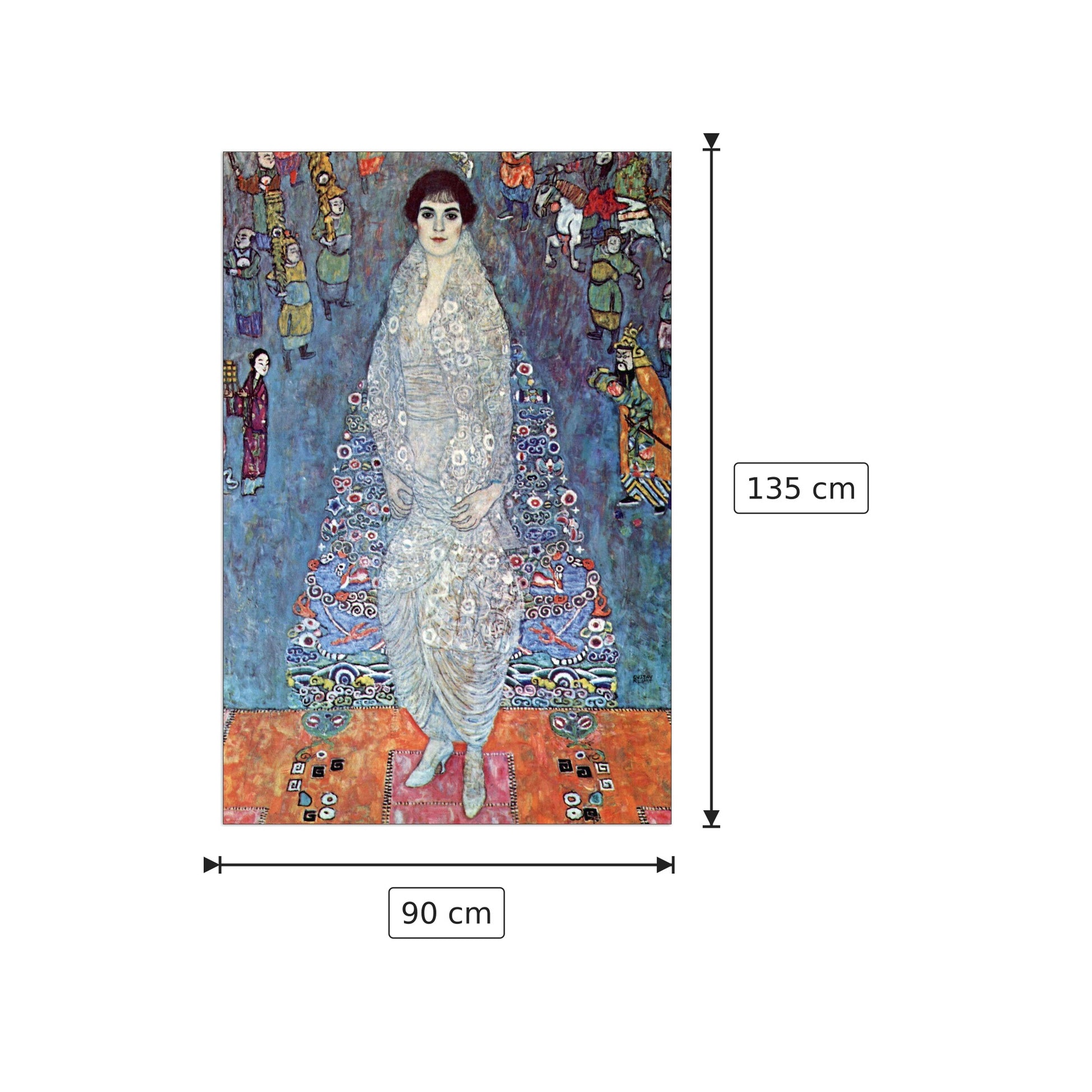 Baroness Elizabeth - Klimt Gustav - cm 90x135 - Pannello in MDF