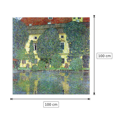 Castle at the Attersee - Klimt Gustav - cm 100x100 - Pannello in MDF